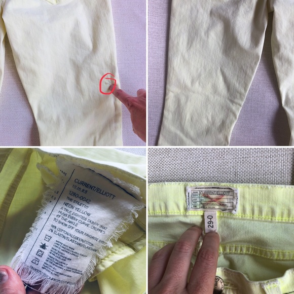 2 PAIRS 🍭Current/Elliott BUNDLE Neon Skinny Jeans - Picture 4 of 8